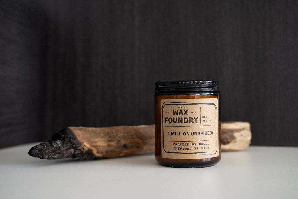 Candle from The Wax Foundry on a dark background